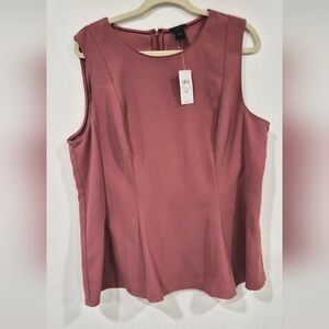 Ann Taylor Mauve Sleeveless Top - Size XL - New With Tags
